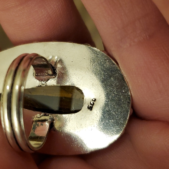 New Tiger Eye 925 Silver Ring. - Picture 9 of 15